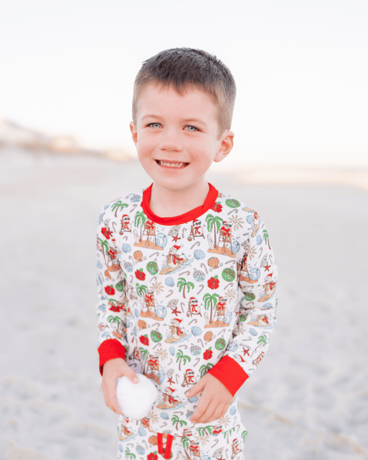 Jolly Waves Bamboo PJ Two Piece Jogger Youth - Tuck &amp; Char Co.