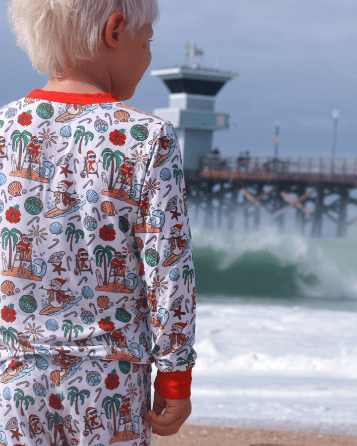 Jolly Waves Bamboo PJ Two Piece Jogger Youth - Tuck &amp; Char Co.