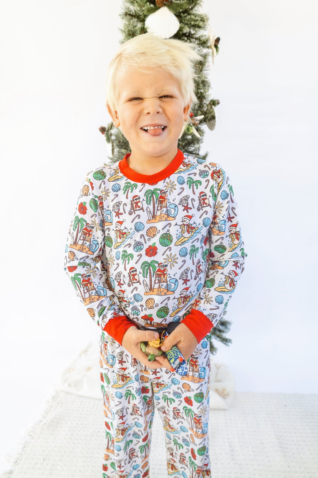 Jolly Waves Bamboo PJ Two Piece Jogger Youth - Tuck & Char Co.
