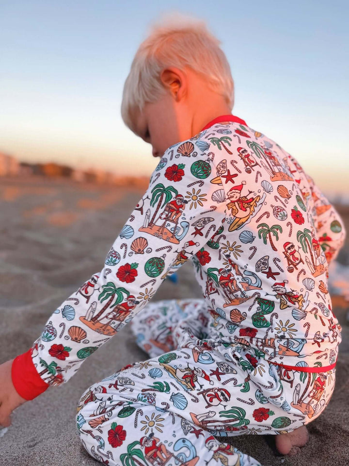 Jolly Waves Bamboo PJ Two Piece Jogger Youth - Tuck &amp; Char Co.
