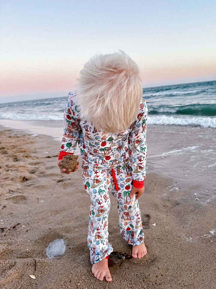 Jolly Waves Bamboo PJ Two Piece Jogger Youth - Tuck &amp; Char Co.