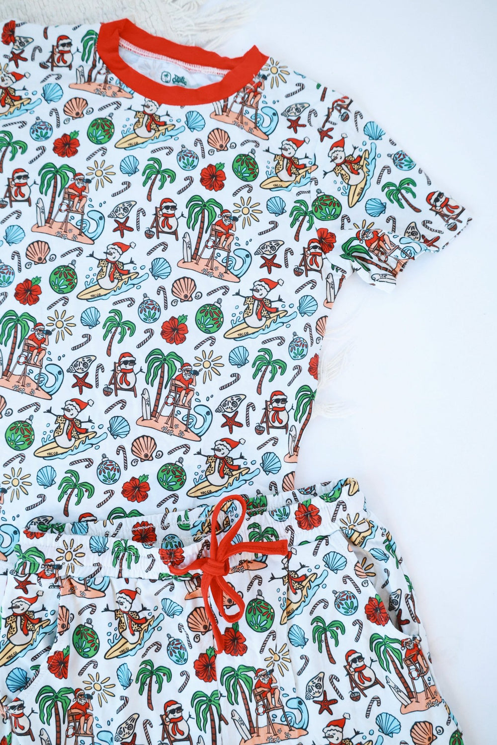Jolly Waves Bamboo PJ Two Piece Youth Shorties - Tuck & Char Co.