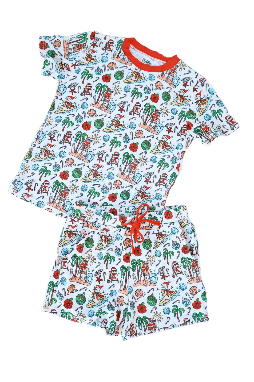 Jolly Waves Bamboo PJ Two Piece Youth Shorties - Tuck & Char Co.