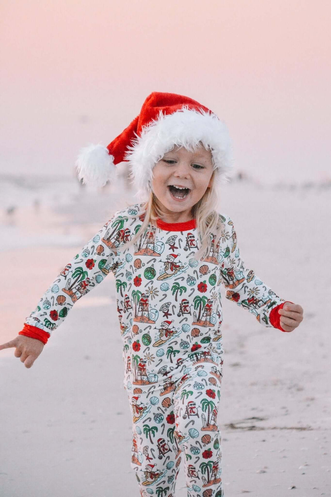 Jolly Waves Bamboo Toddler Two-Piece Pajama Set - Tuck &amp; Char Co.