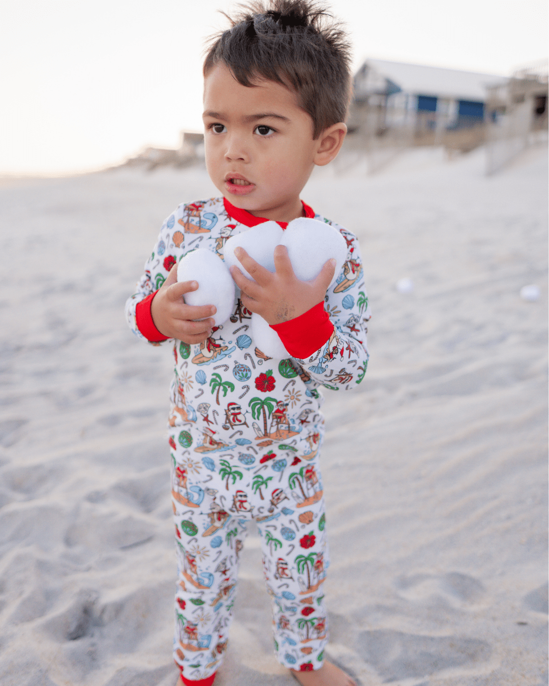 Jolly Waves Bamboo Toddler Two-Piece Pajama Set - Tuck &amp; Char Co.