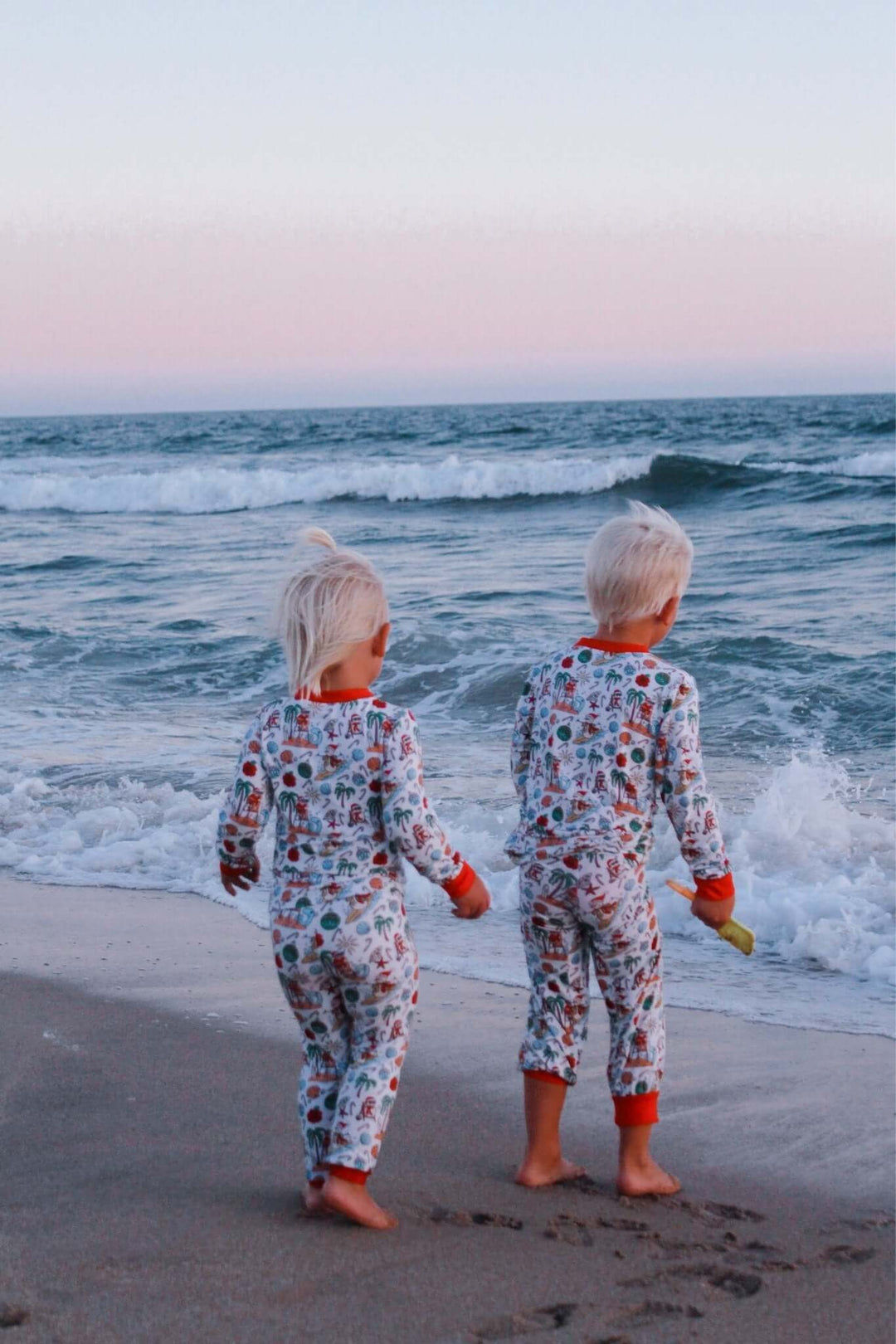 Jolly Waves Bamboo Toddler Two-Piece Pajama Set - Tuck &amp; Char Co.