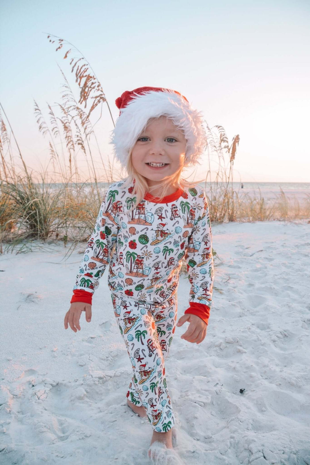 Jolly Waves Bamboo Toddler Two - Piece Pajama Set - Tuck &amp; Char Co.