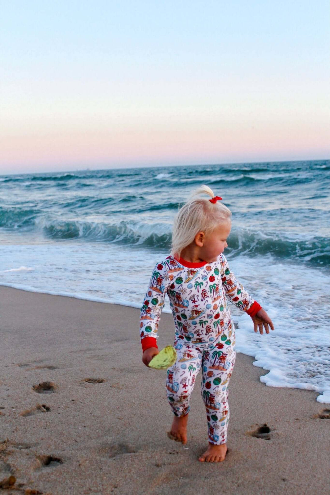 Jolly Waves Bamboo Toddler Two - Piece Pajama Set - Tuck &amp; Char Co.