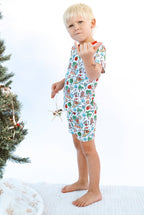 Jolly Waves Bamboo Toddler Two-Piece Pajama Set Shorties