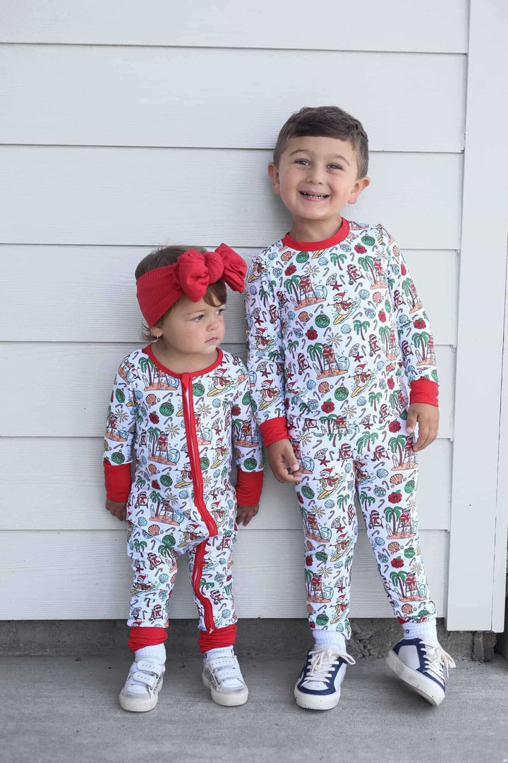Jolly Waves Bamboo Zippy Pajama - Tuck &amp; Char Co.