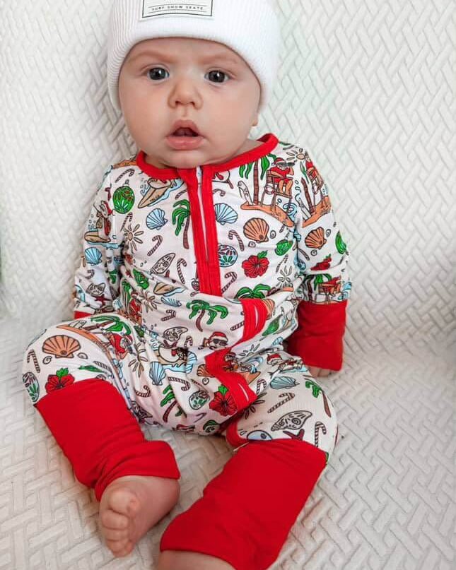 Jolly Waves Bamboo Zippy Pajama - Tuck &amp; Char Co.