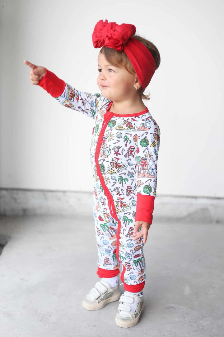 Jolly Waves Bamboo Zippy Pajama - Tuck &amp; Char Co.