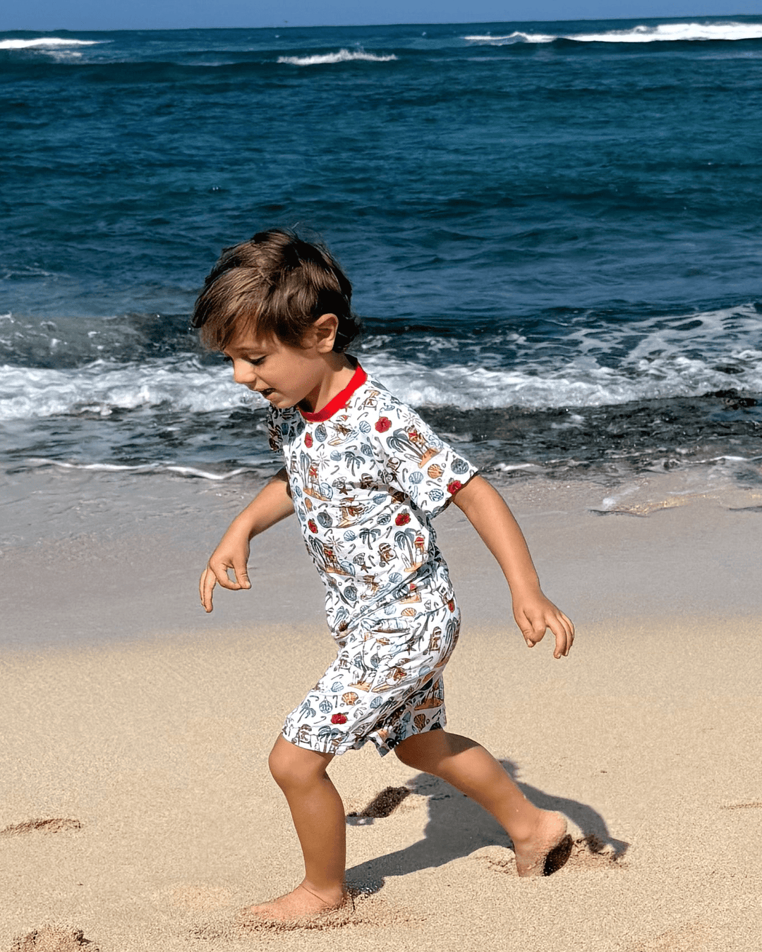 Jolly Waves Boys Short Pajama Set - Tuck & Char Co.