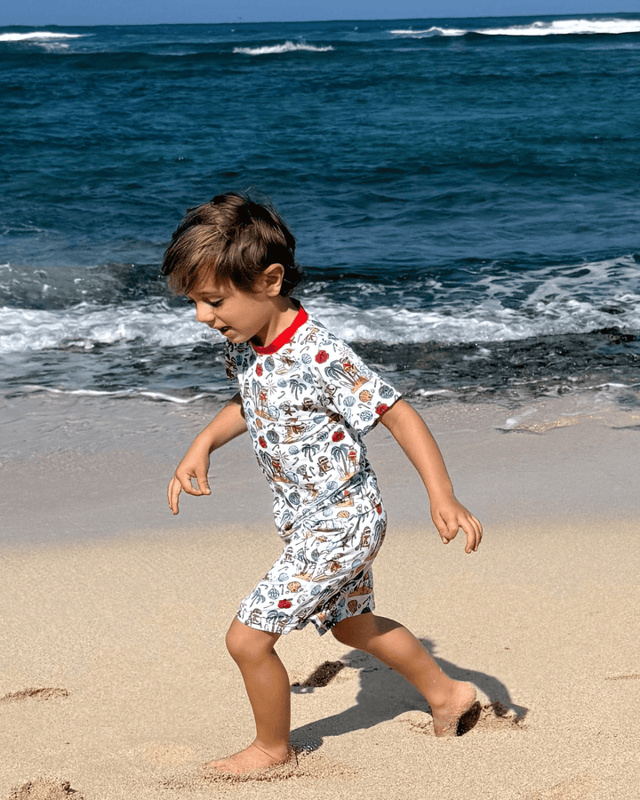 Jolly Waves Boys Short Pajama Set - Tuck &amp; Char Co.