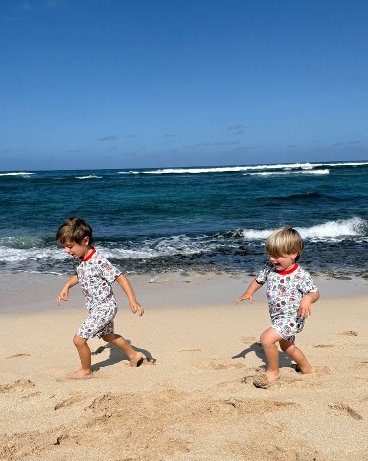 Jolly Waves Boys Short Pajama Set - Tuck &amp; Char Co.