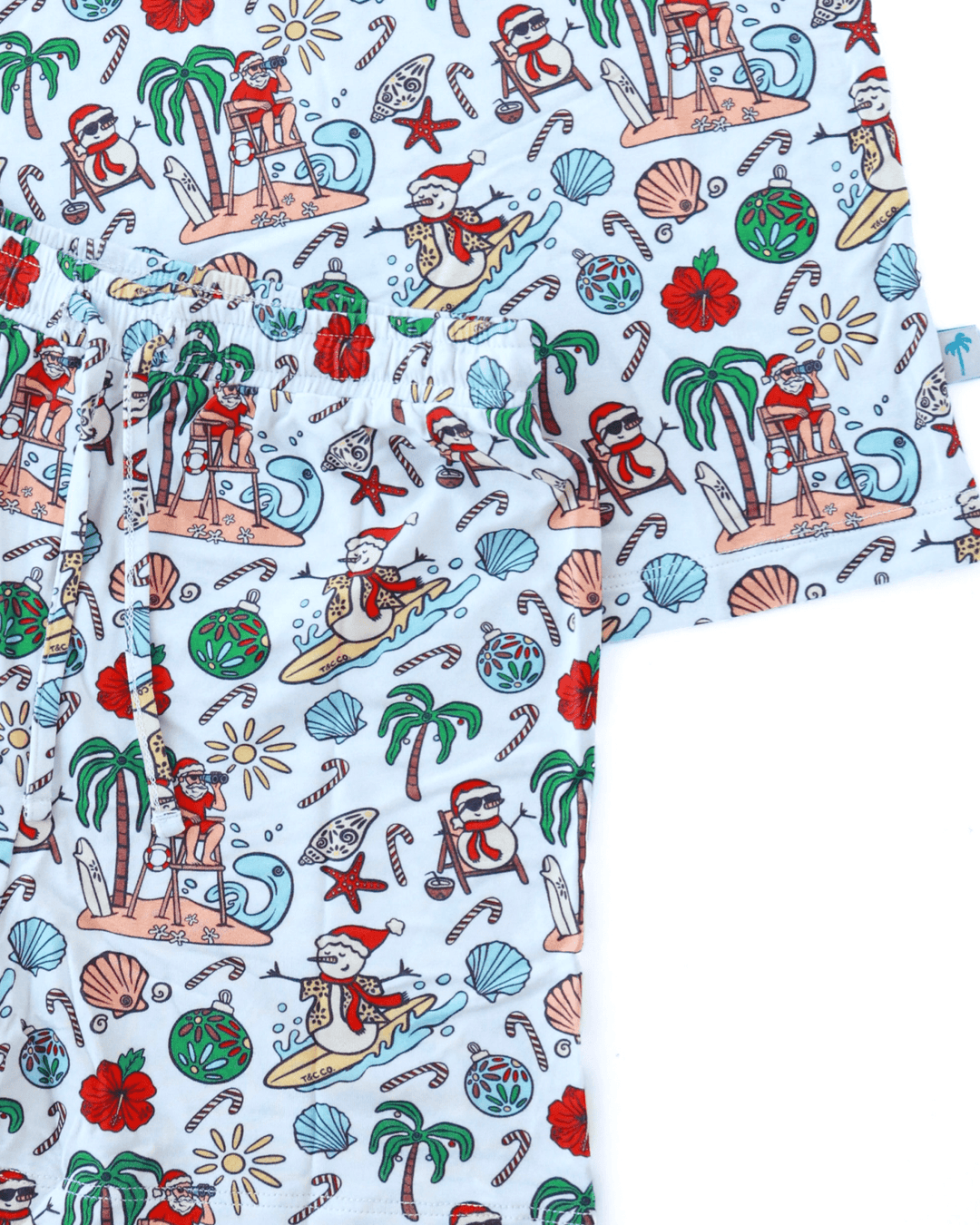 Jolly Waves Boys Short Pajama Set - Tuck &amp; Char Co.