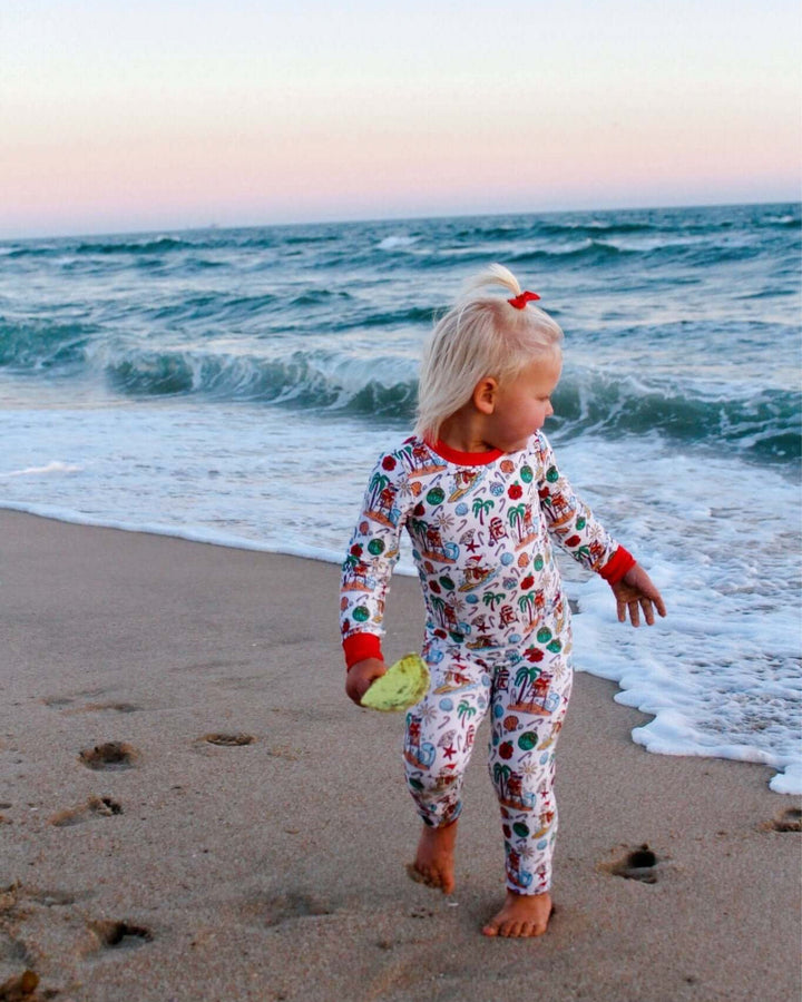 Jolly Waves Kids Pajama Set - Tuck &amp; Char Co.