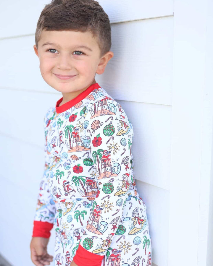 Jolly Waves Kids Pajama Set - Tuck &amp; Char Co.