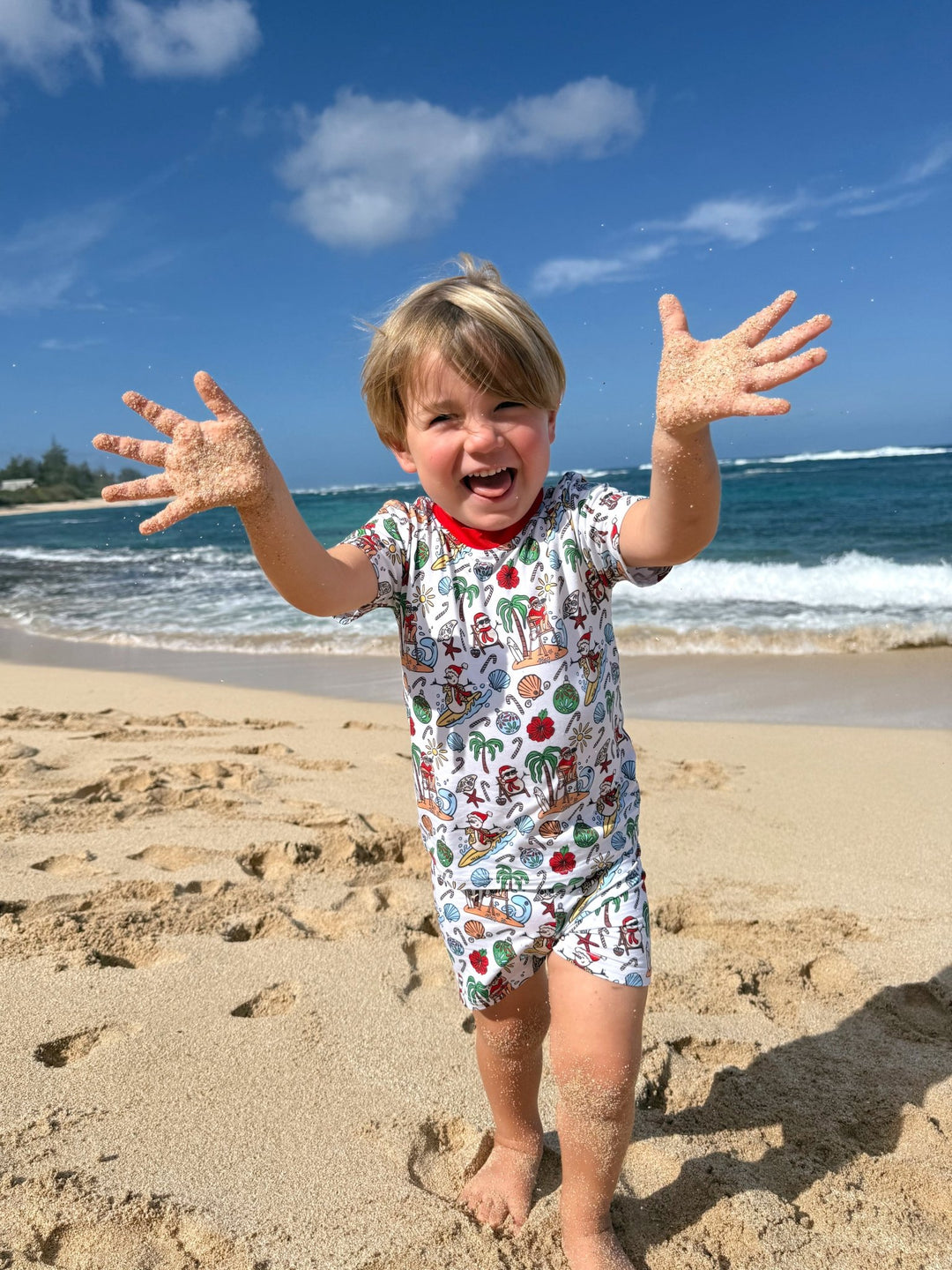 Jolly Waves Kids Short Pajama Set - Tuck & Char Co.
