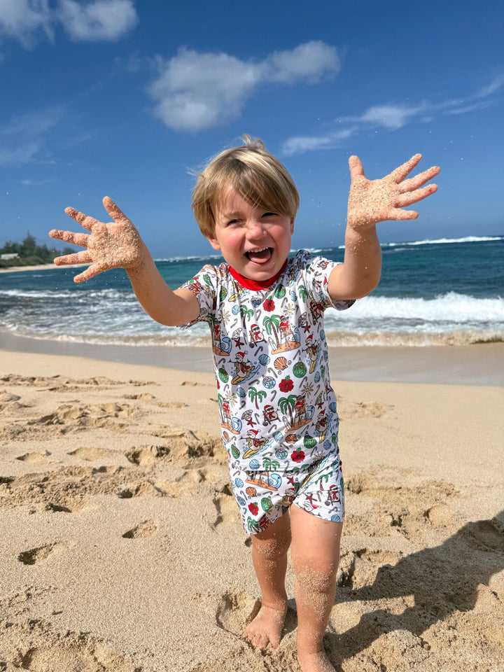 Jolly Waves Kids Short Pajama Set - Tuck &amp; Char Co.