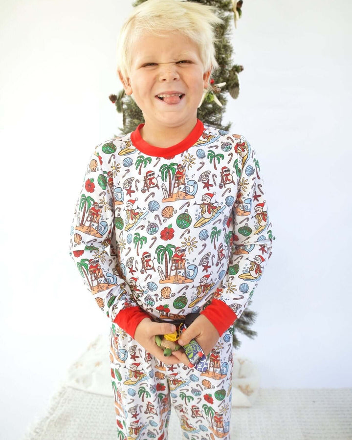 Jolly Waves Kids Unisex Jogger Pajama Set - Tuck &amp; Char Co.