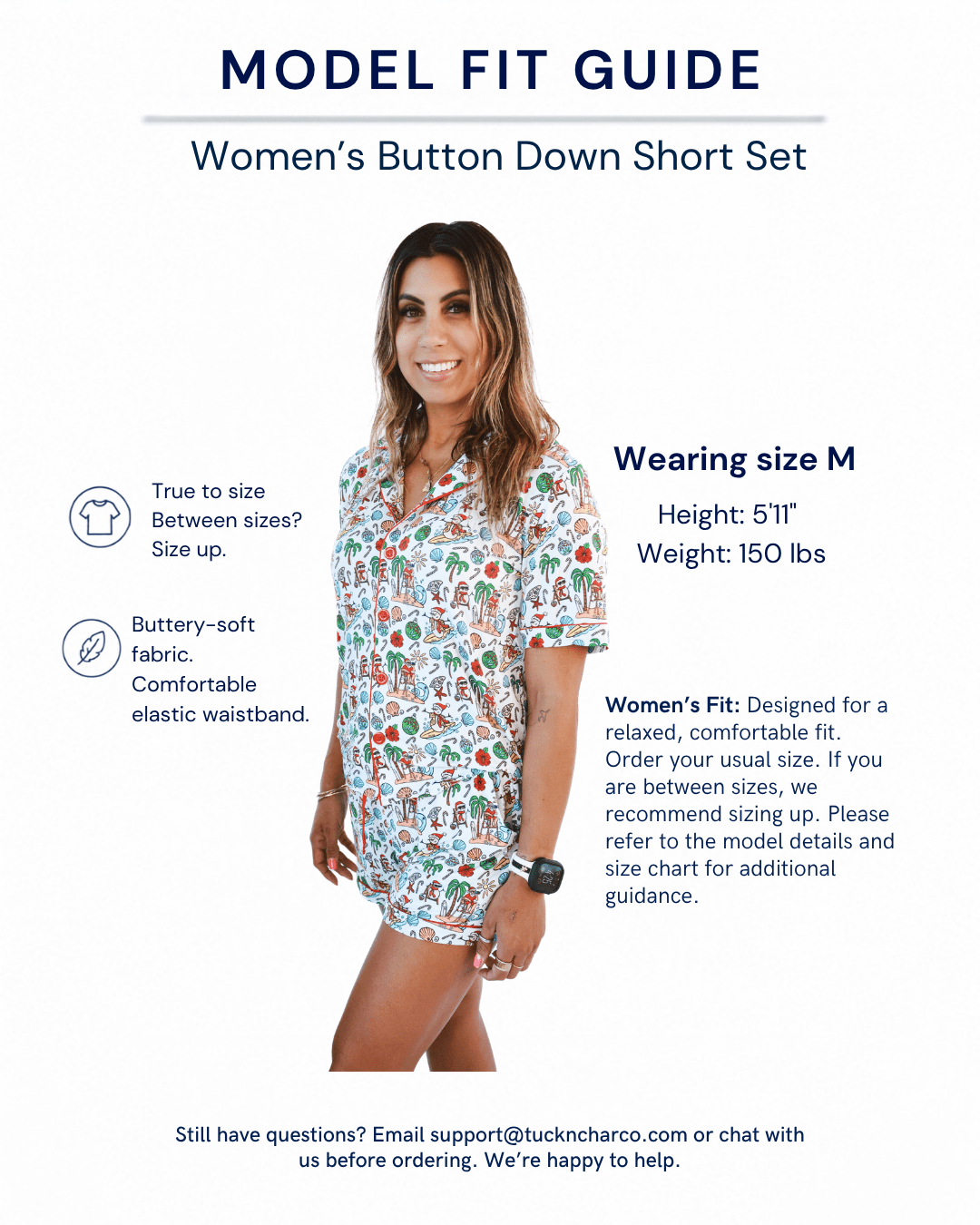 Jolly Waves Women’s Button-Up Short Pajama Set - Tuck &amp; Char Co.