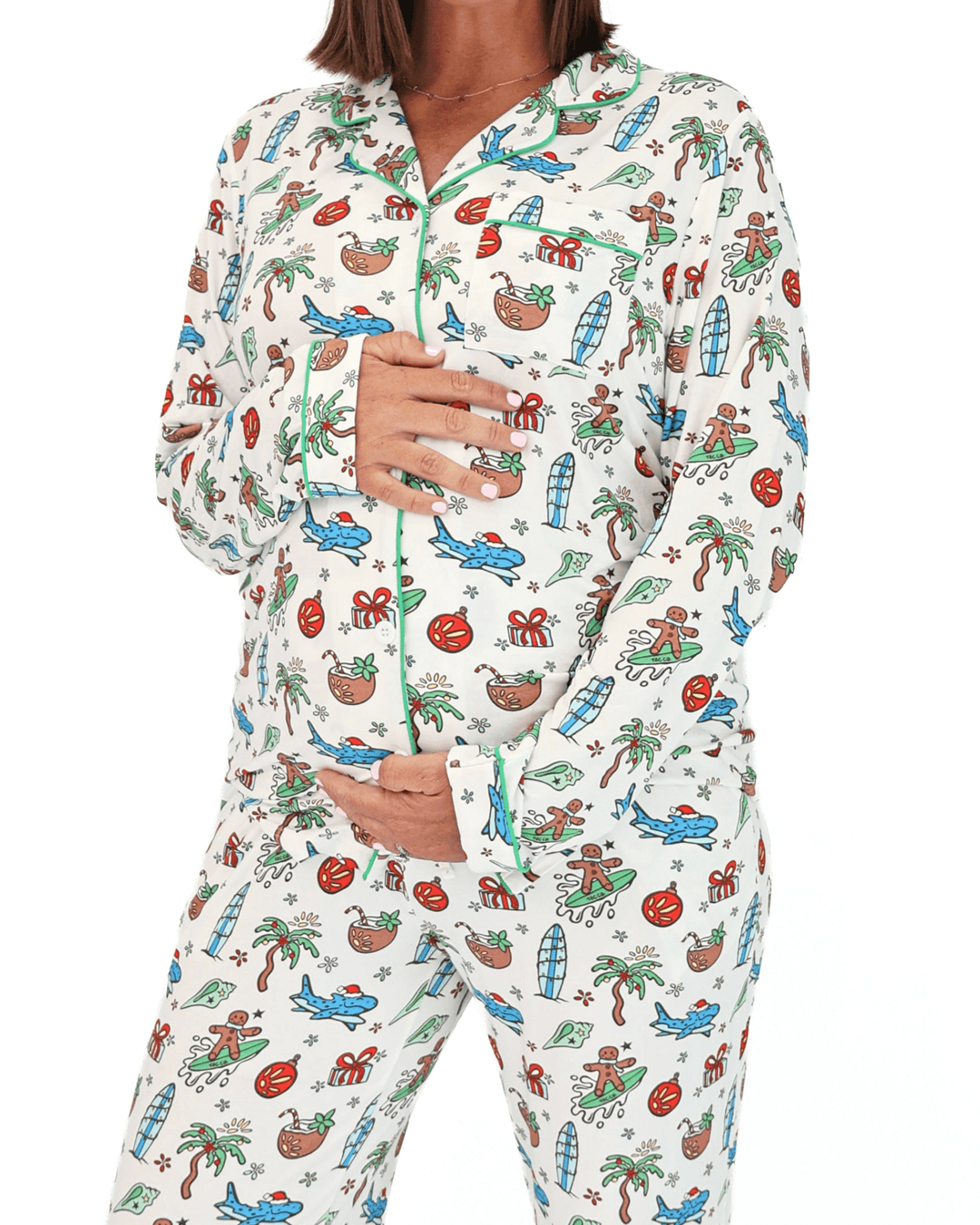 Merry Reef Adult Unisex Button-Down Pajama Set - Tuck & Char Co.