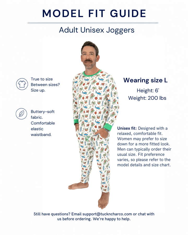 Merry Reef Adult Unisex Jogger Pajama Set - Tuck &amp; Char Co.