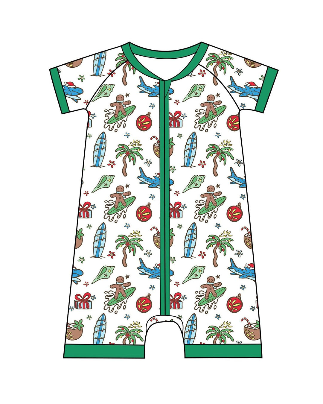 Merry Reef Baby Shortie Pajamas - Tuck & Char Co.