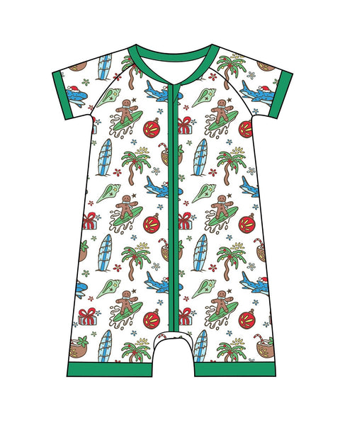 Merry Reef Baby Shortie Pajamas - Tuck & Char Co.
