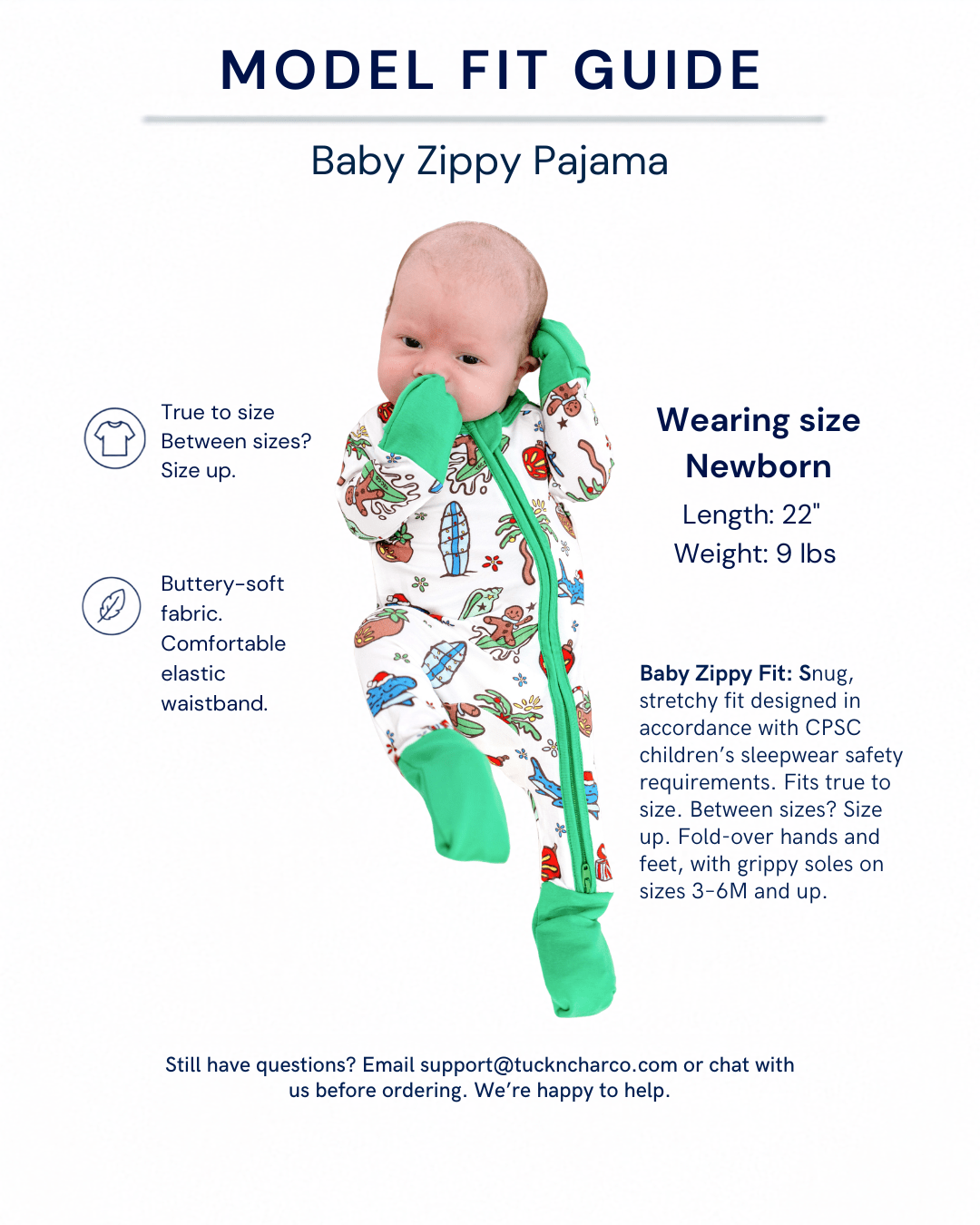 Merry Reef Baby Zippy Pajamas - Tuck &amp; Char Co.