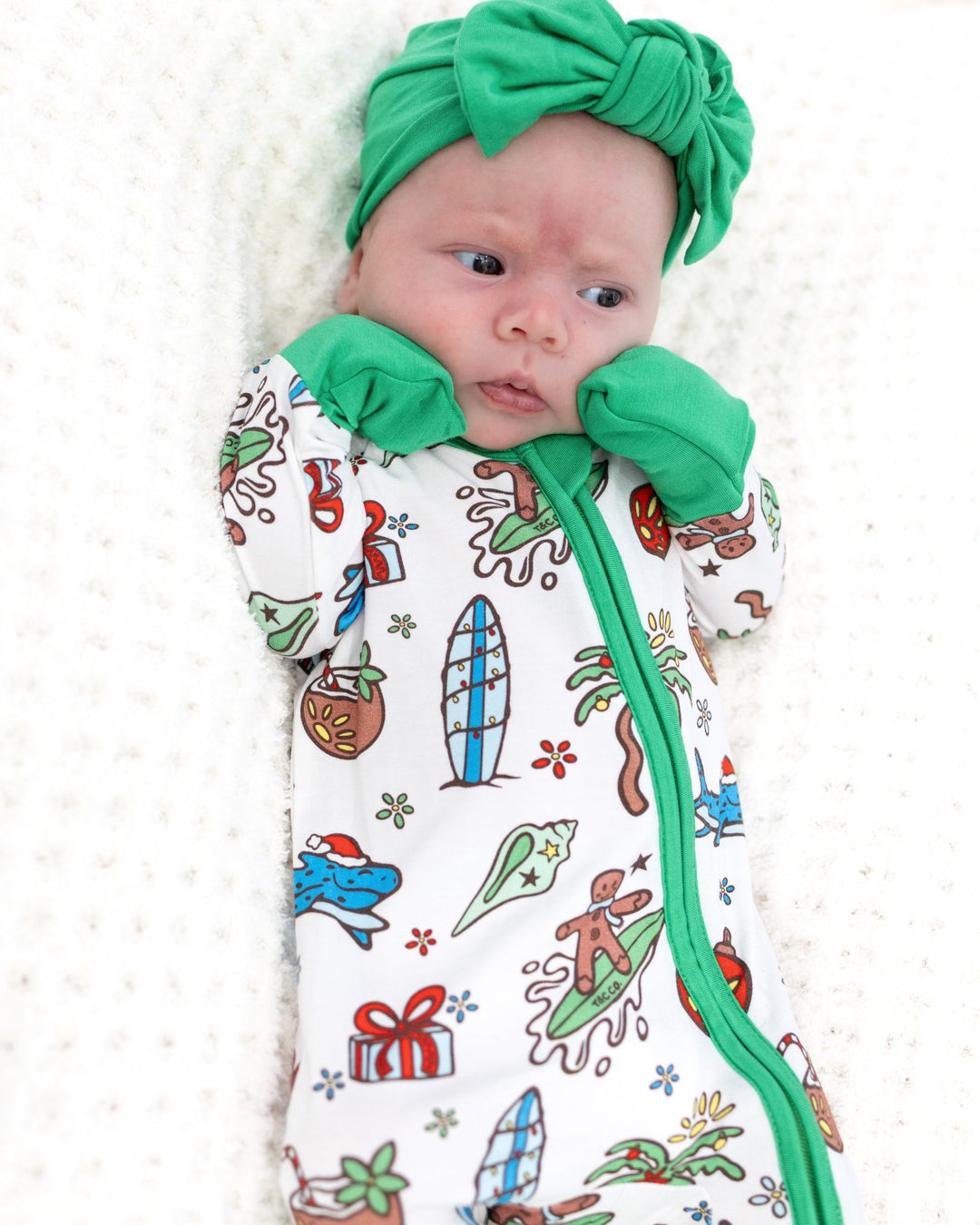 Merry Reef Baby Zippy Pajamas - Tuck &amp; Char Co.