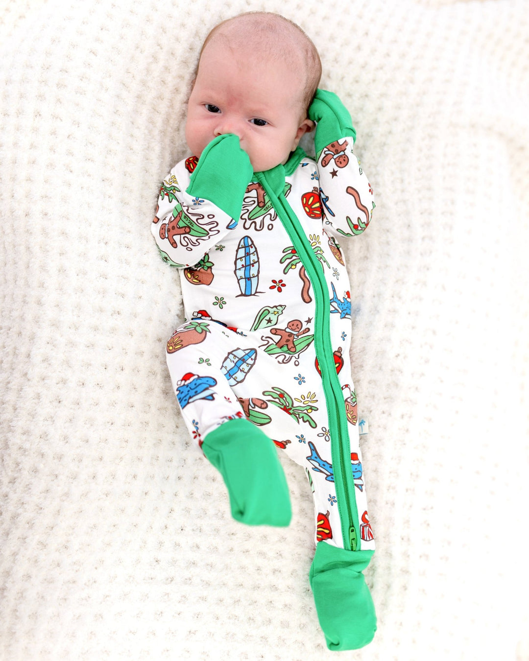 Merry Reef Baby Zippy Pajamas - Tuck &amp; Char Co.