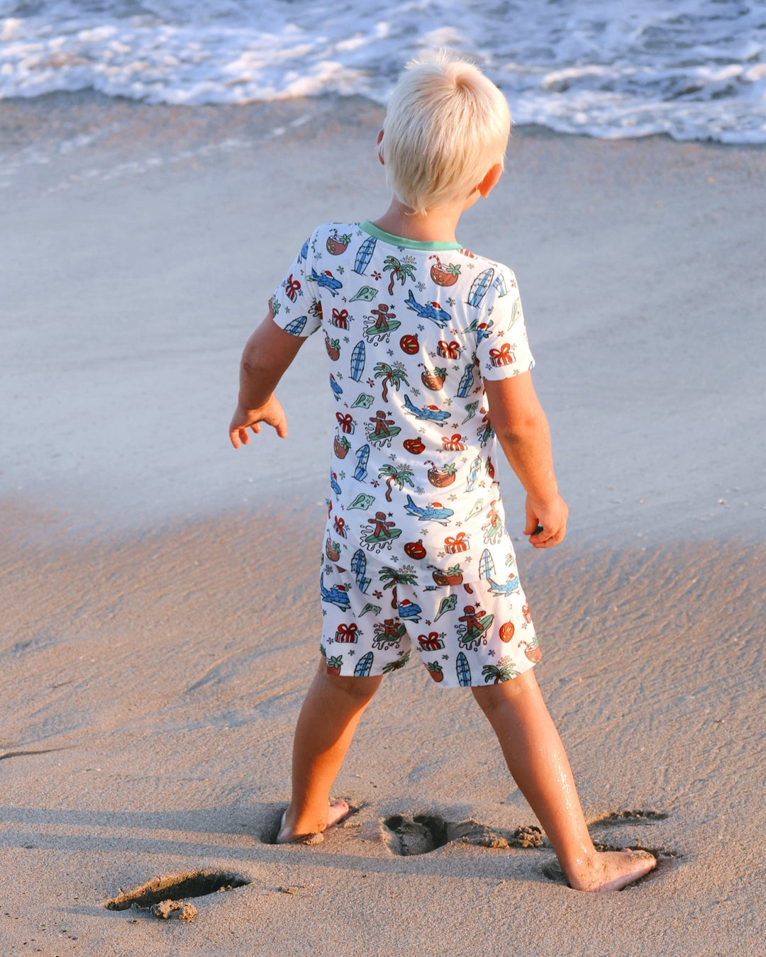 Merry Reef Boys Short Pajama Set - Tuck & Char Co.