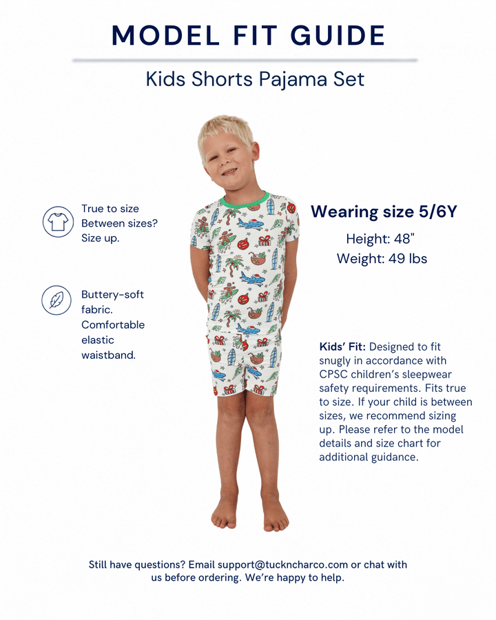 Merry Reef Kids Short Pajama Set - Tuck &amp; Char Co.