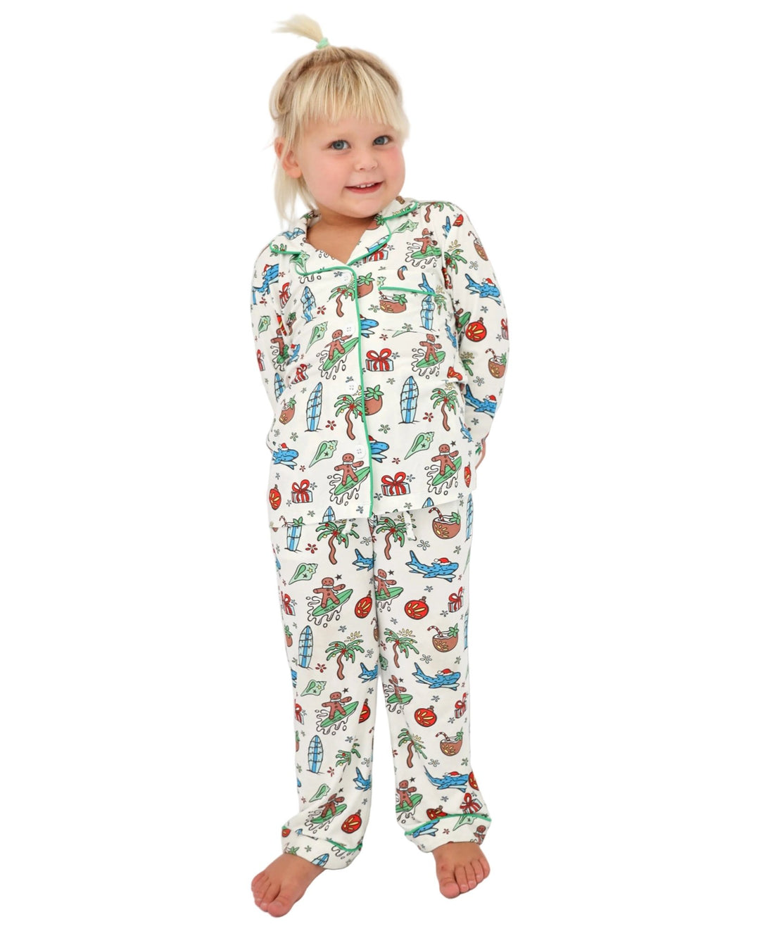 Merry Reef Kids Unisex Button Down Pajama Set - Tuck & Char Co.