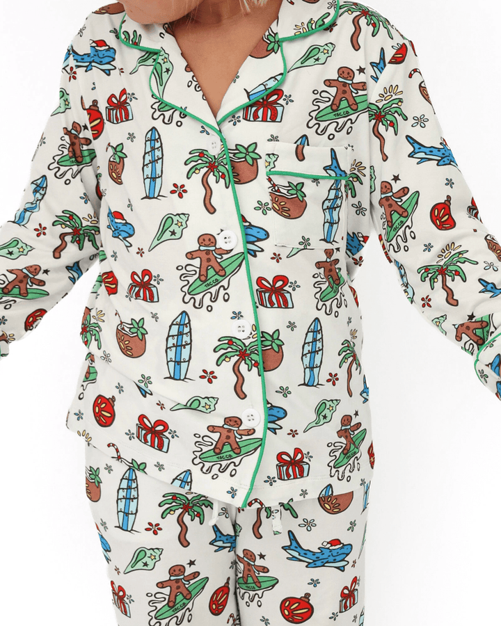 Merry Reef Kids Unisex Button Down Pajama Set - Tuck &amp; Char Co.