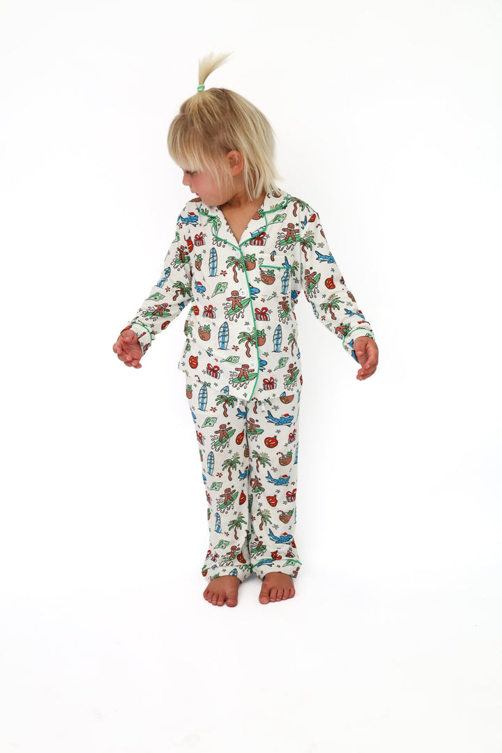 Merry Reef Kids Unisex Button Down Pajama Set - Tuck &amp; Char Co.