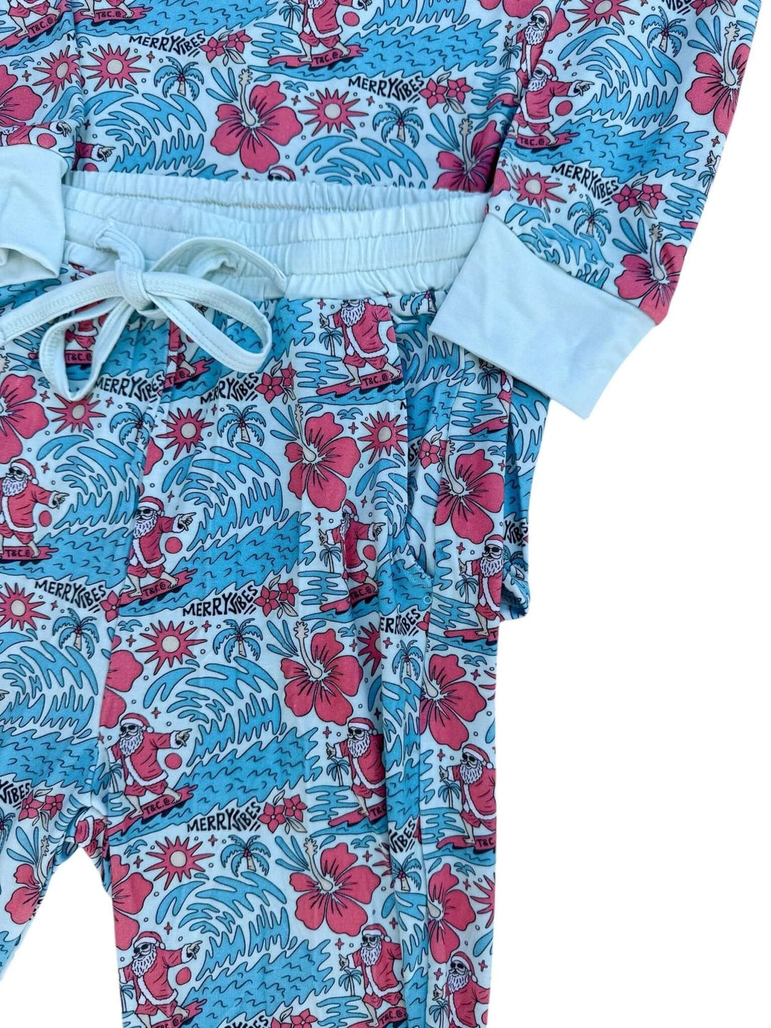 Merry Vibes Bamboo PJ Two Piece Jogger Youth - Tuck &amp; Char Co.
