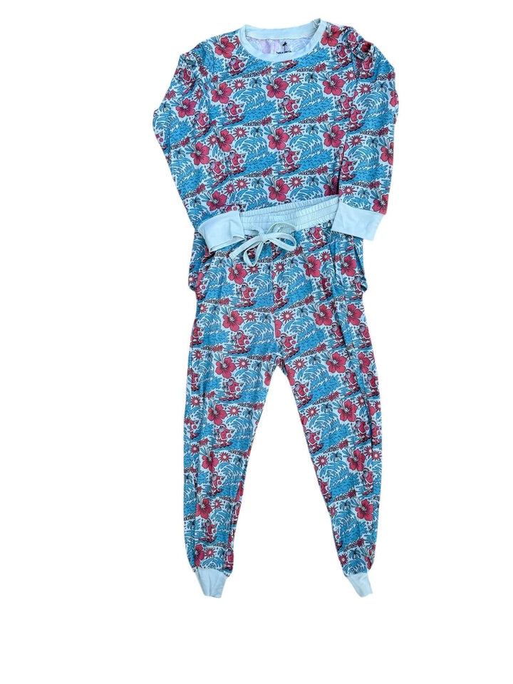 Merry Vibes Bamboo PJ Two Piece Jogger Youth - Tuck &amp; Char Co.