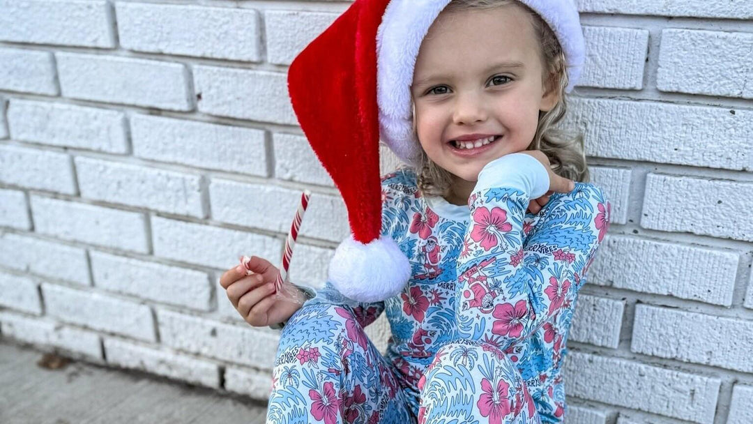 Merry Vibes Bamboo Toddler Two - Piece Pajama Set - Tuck &amp; Char Co.