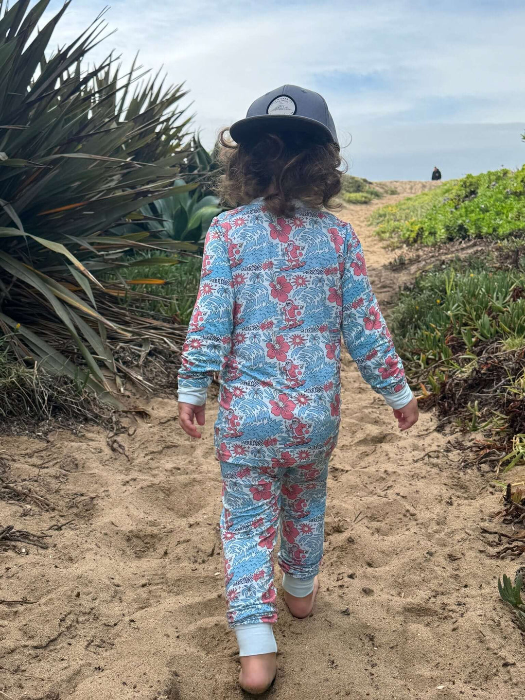 Merry Vibes Bamboo Toddler Two - Piece Pajama Set - Tuck &amp; Char Co.