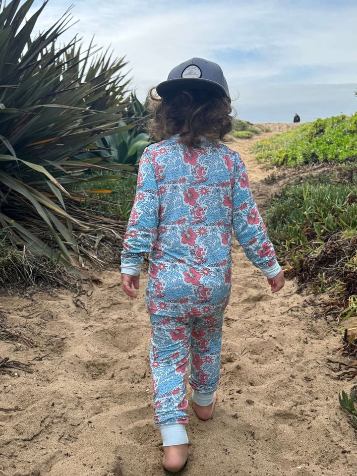 Merry Vibes Bamboo Toddler Two - Piece Pajama Set - Tuck &amp; Char Co.