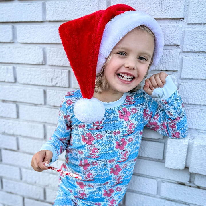 Merry Vibes Bamboo Toddler Two - Piece Pajama Set - Tuck &amp; Char Co.