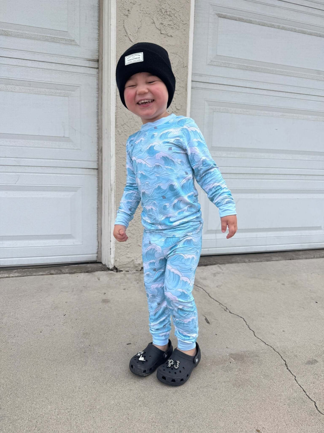 Ocean Dreamers Bamboo Pajamas- Two Piece - Tuck &amp; Char Co.