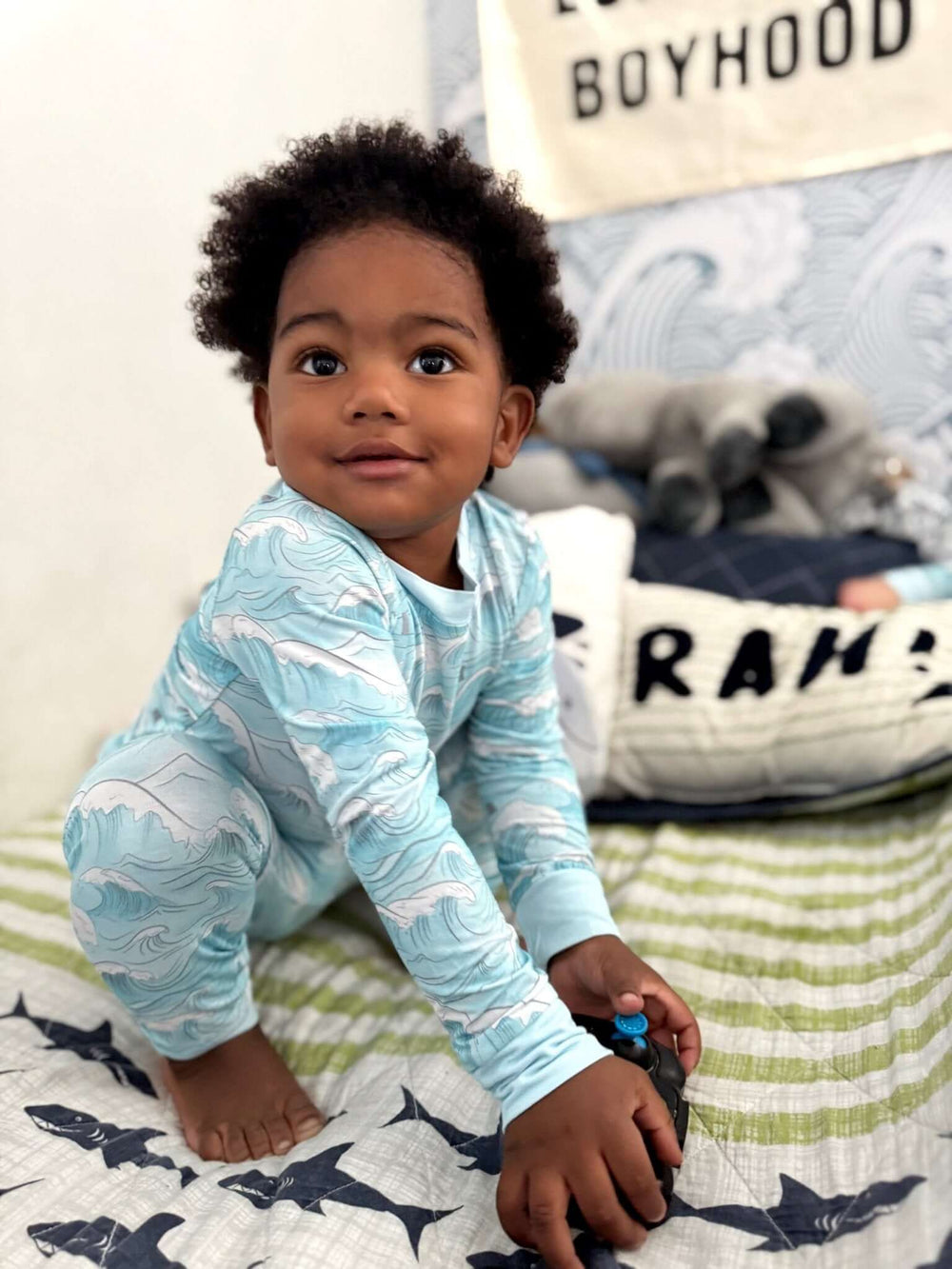 Ocean Dreamers Bamboo Pajamas- Two Piece - Tuck & Char Co.