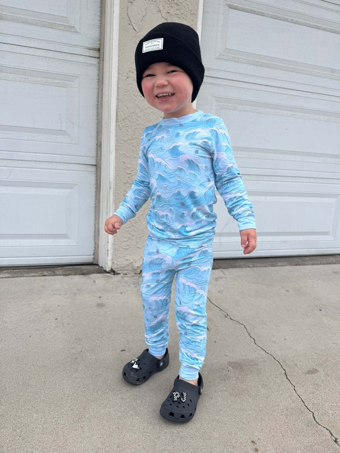 Ocean Dreamers Bamboo Pajamas- Two Piece - Tuck &amp; Char Co.