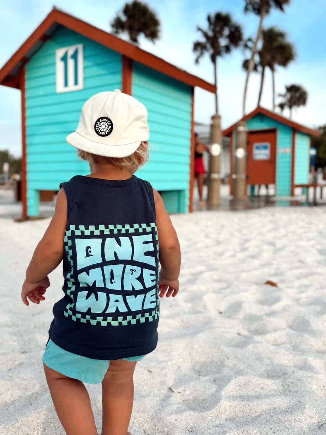 One More Wave Denim Navy Tank Top - Tuck & Char Co.
