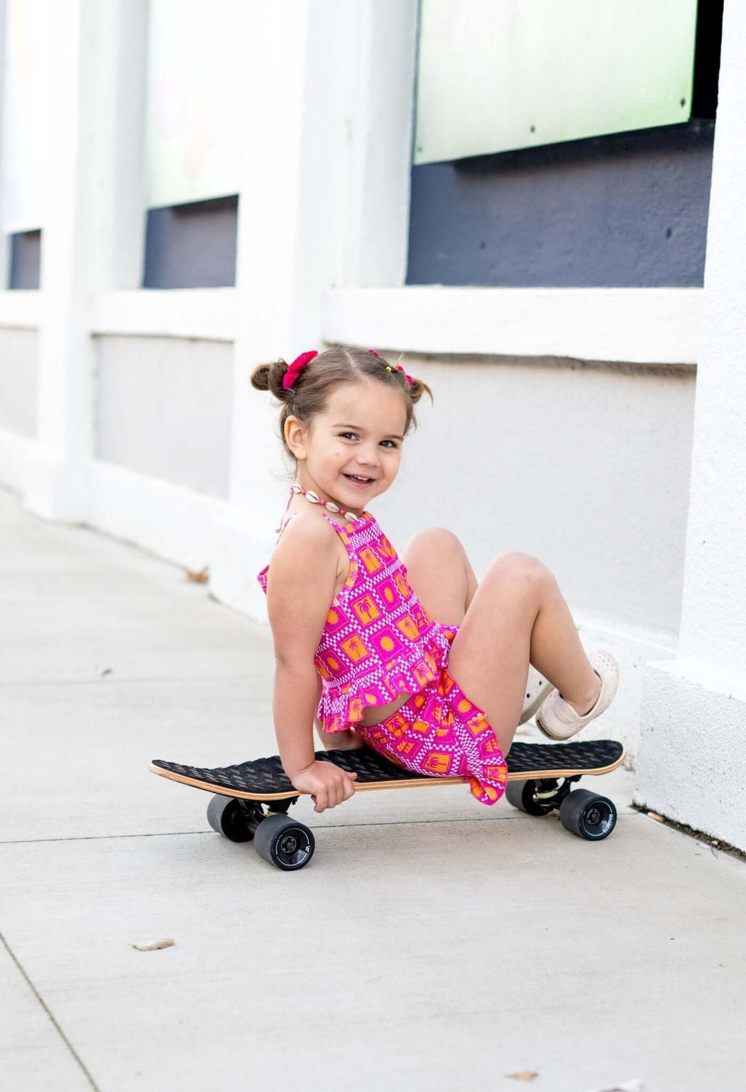 Palms &amp; Frills Girls Two Piece Set - Tuck &amp; Char Co.