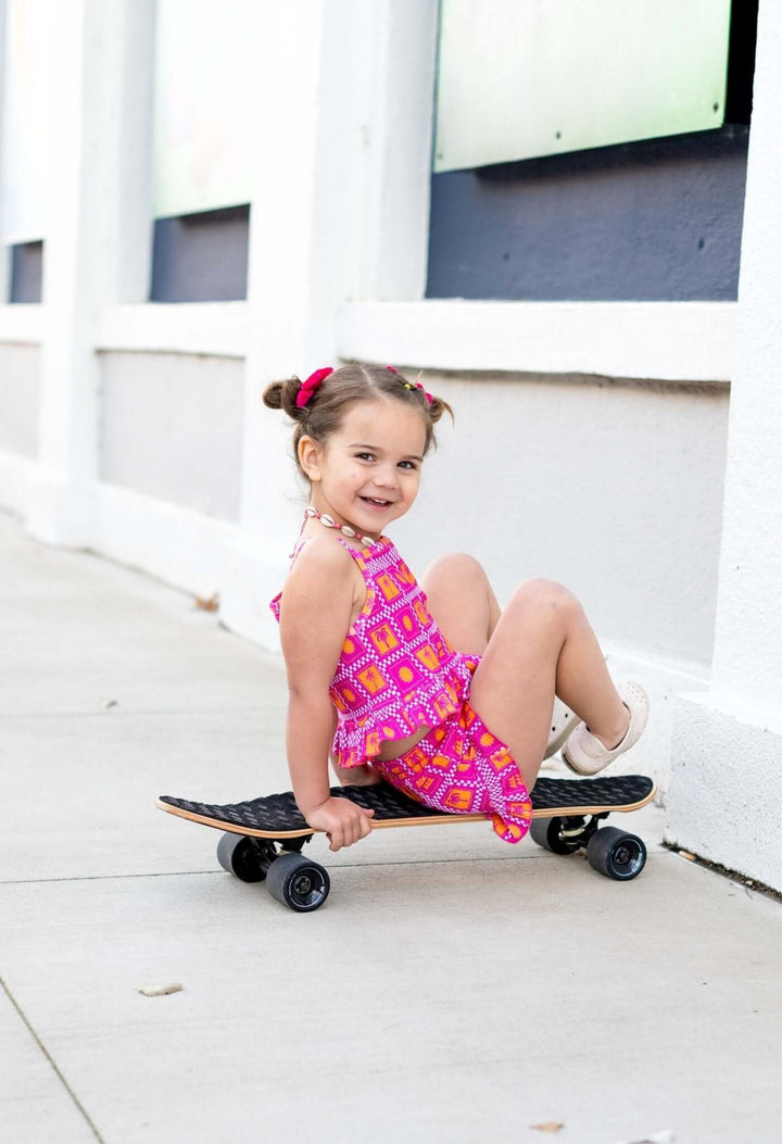Palms &amp; Frills Girls Two Piece Set - Tuck &amp; Char Co.